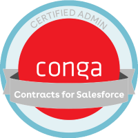 Conga Certified Admin Conga Contracts for Salesforce_badge