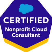 Salesforce certified Nonprofit Cloud Consultant_badge