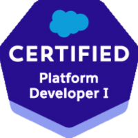 Salesforce certified Platform Developer I