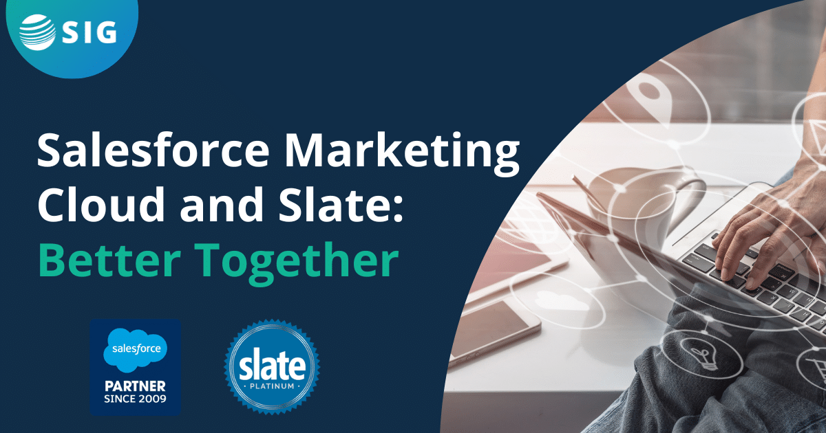 SIG offers Slate and Salesforce CRM consulting services for higher ed.
