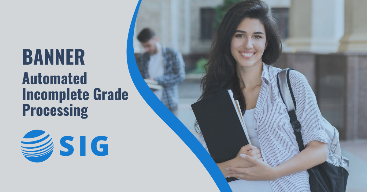 SIG offers - Automated Incomplete Grade Processing services
