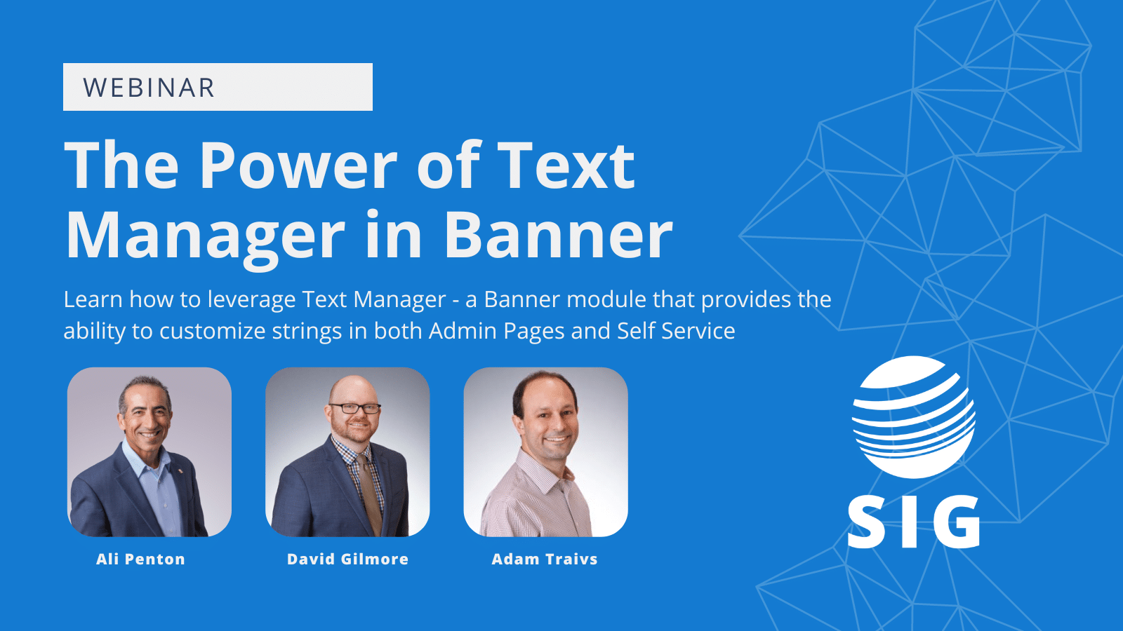 Webinar The Power of Text Manager in Banner