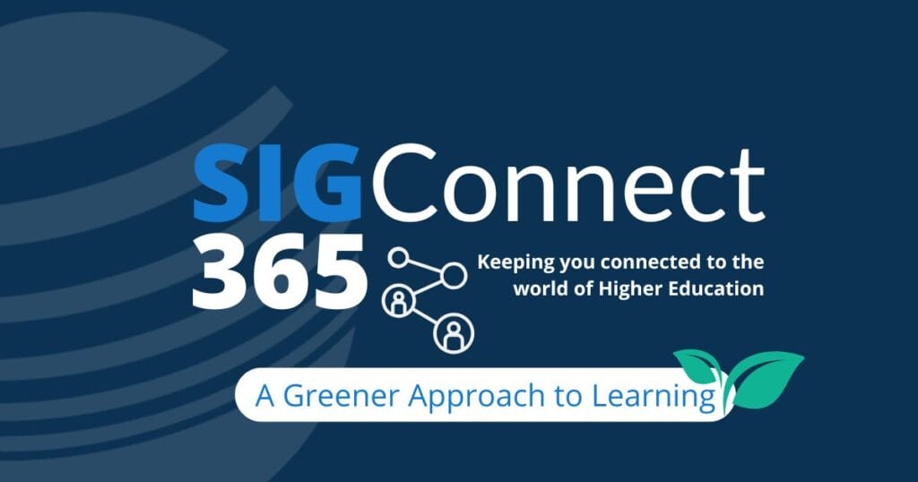 SIGconnect 365 A Greener Approach to Learning