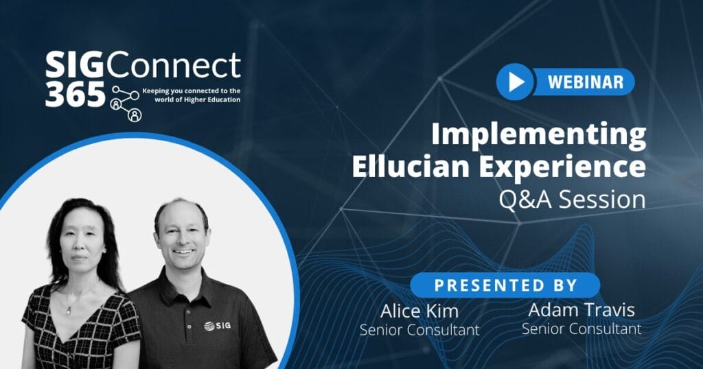 Implementing Ellucian Experience