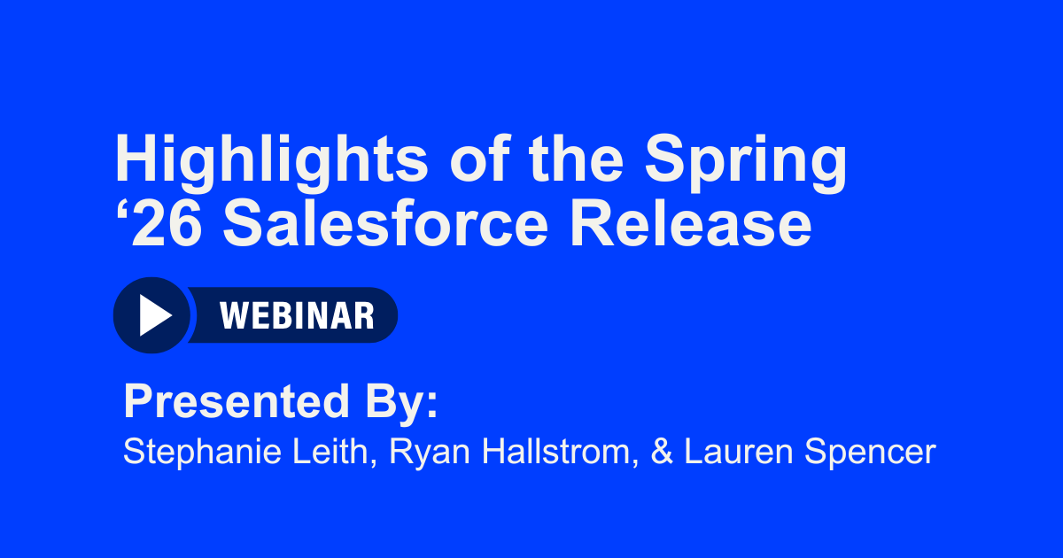 Highlights of Spring 26 Salesforce release